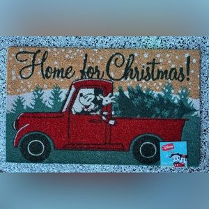 Disney Christmas Mickey Mouse Outdoor Coir Mat